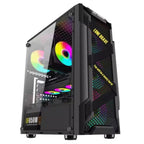 Case RGB Eagle Warrior CG08Q3RA003C ventiladores 3 de 120 mm vidrio lateral y malla