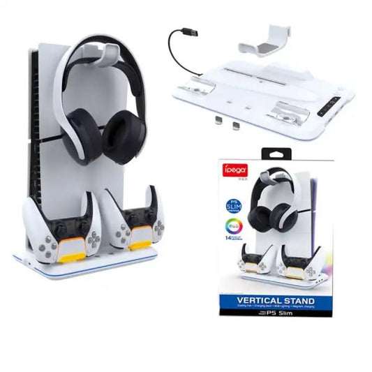ESTANTE CARGADOR PARA PLAY STATION 5 PG-P5S020W IPEGA NEGRO