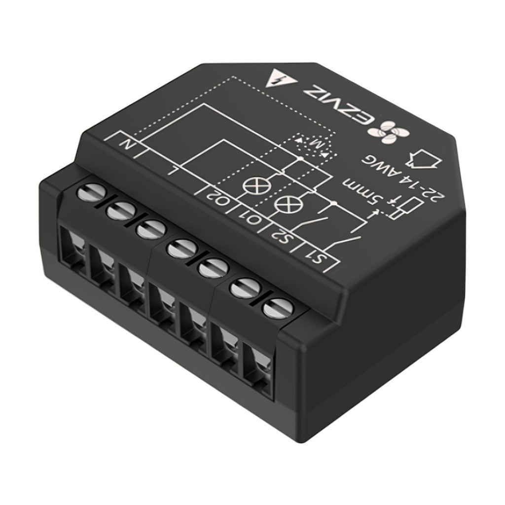 Interruptor WI-FI Inteligente Ezviz Cs-t36-r100-wm(o-st) (e) 2.4 Ghz Control por App / Voz 304800314 - Negro