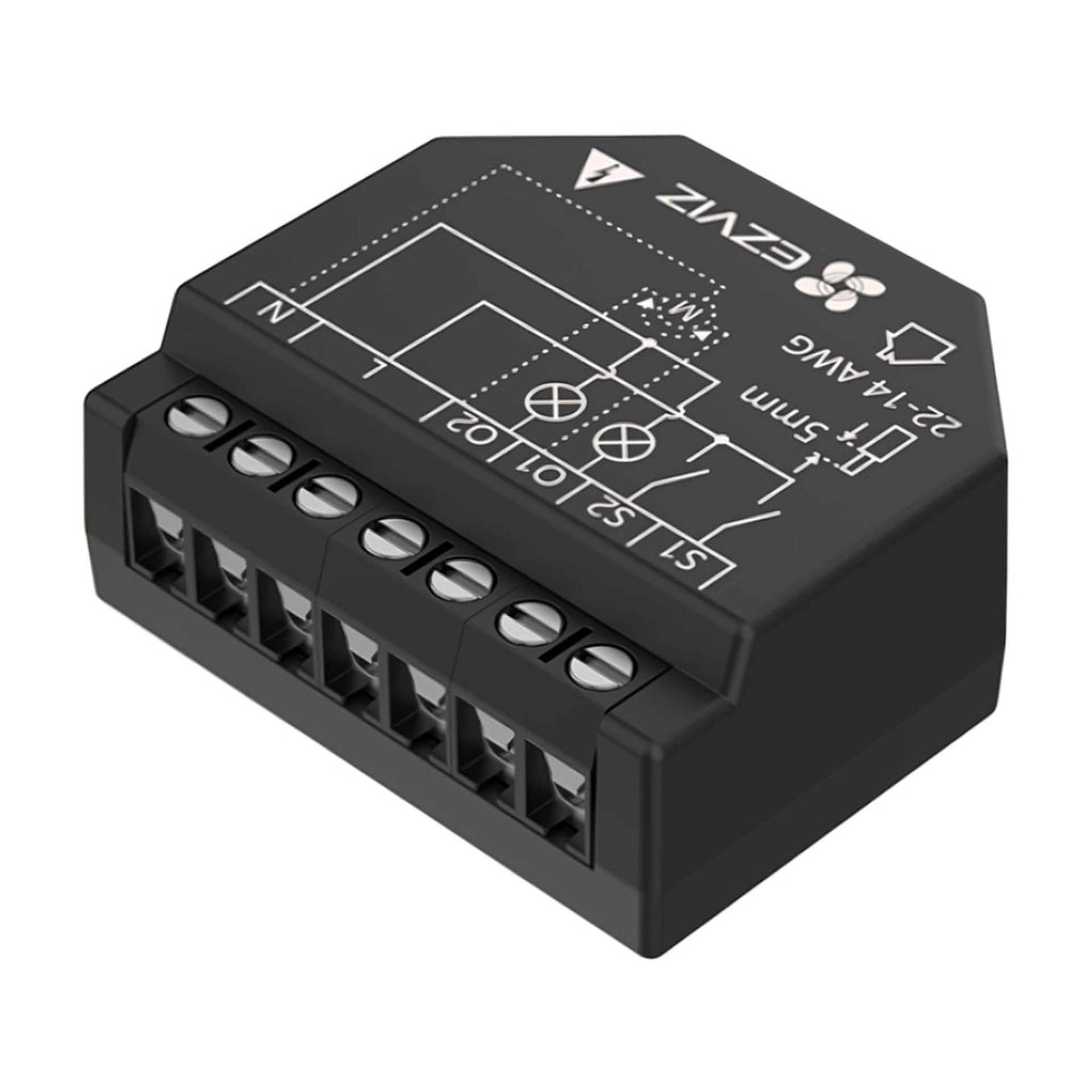 Interruptor WI-FI Inteligente Ezviz Cs-t36-r100-wm(o-st) (e) 2.4 Ghz Control por App / Voz 304800314 - Negro