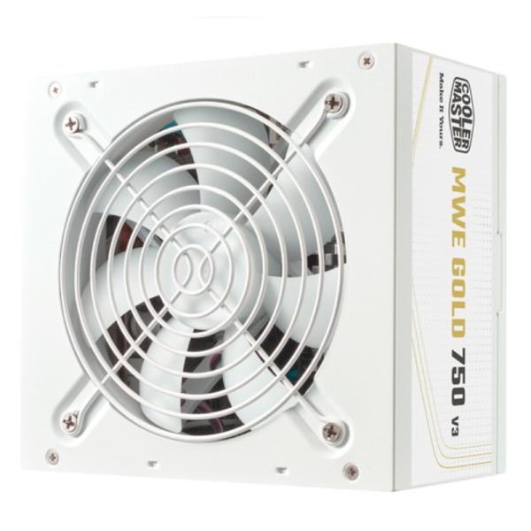 Fuente de Poder Cooler Master Mwe Gold 750 V3 Wh 80 Plus Gold No Modular Atx MPE-7506-ACAG-GUS - Blanco Imagen principal del producto