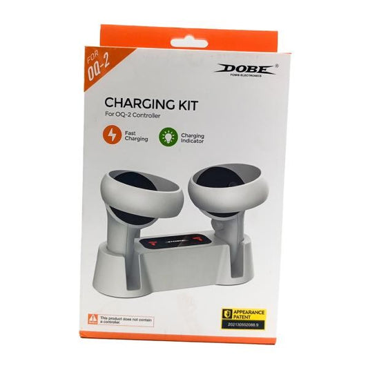 ESTANTE CARGADOR PARA CONTROLES PLAY STATION 5 VR2 TY-18170S DOBE BLANCO