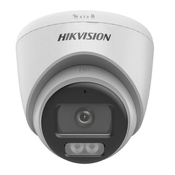 Camara Turret Hikvision Ds-2ce72kf0t-lfs(2.8mm)(o-std) 3K 5MP Hdtvi/ahd/cvi/cvbs Ir 40M Luz Blanca 40M Audio Colorvu Smart Hybrid Light IP67 Wdr Digital 327800905 - Blanco Imagen principal del producto