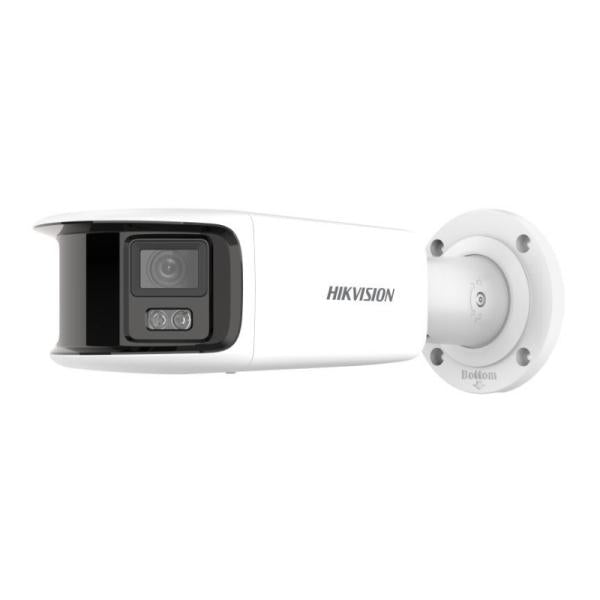Camara Bullet Hikvision Ds-2cd2t87g2p-lsu/sl(4mm)(c)(o-std) 8MP Ip Sin Ir Luz Blanca 40M Audio Panorámica 180 Colorvu Acusense IP67 Poe H.265+ Wdr 130 Db 311319679 - Blanco Imagen principal del producto