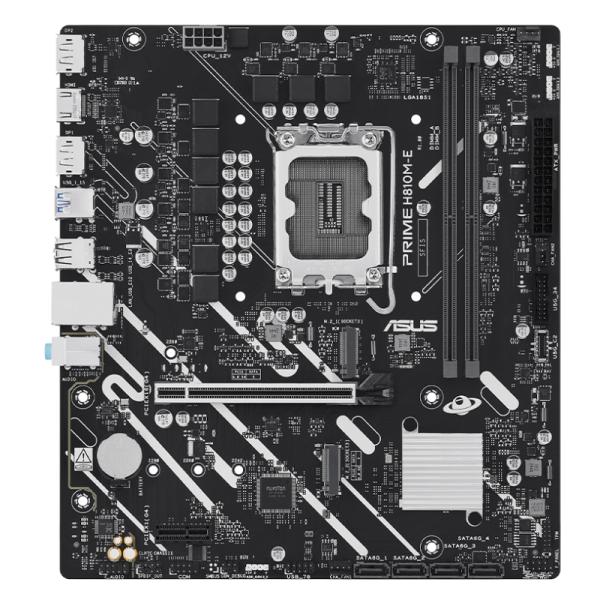 Tarjeta Madre Asus Prime H810M-E LGA1851 Micro Atx DDR5 90MB1N20-M0EAY0 - Negro/blanco Imagen principal del producto