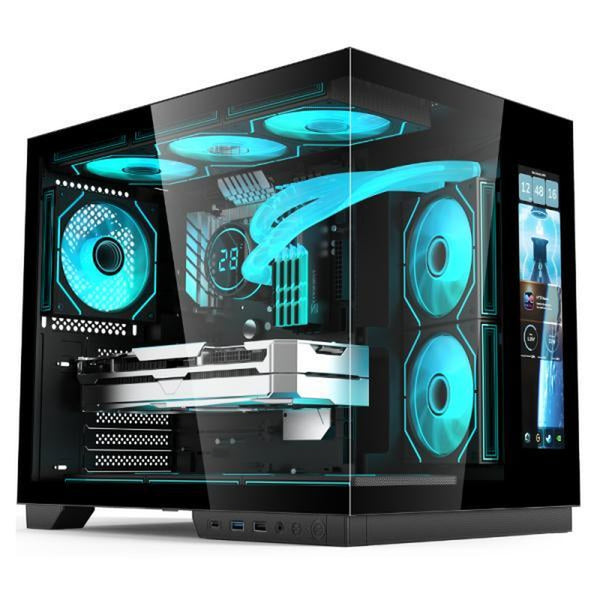 Case Eagle Warrior CG01YJRA001C mid tower sin ventilacion incluida con vidrio templado sin fuente de poder con pantalla de - 11.8 pulgadas