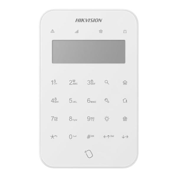 Teclado con pantalla LCD inalámbrico Hikvision DS-PK1-LT-WB o-std para sistemas de alarma 302402028