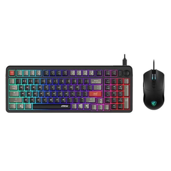 Teclado y mouse gaming RGB MSI forge GK110 combo us alámbrico USB inglés S11-04USS02-HH9 Imagen principal del producto