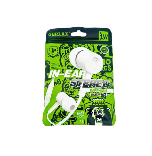 AUDIFONO MANOS LIBRES E1W GERLAX BLANCO