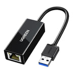 Adaptador Ugreen CR111 USB 3.0 Ethernet Gigabit 20256 - Negro