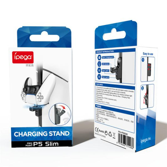 ESTANTE CARGADOR PARA PLAY STATION 5 PG-P5S040 IPEGA BLANCA