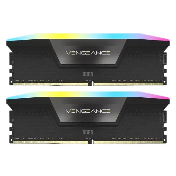 Memoria RAM Pc 48GB (2x24gb) Corsair Vengeance RGB DDR5 5600MHZ 1.25v C40 Cmh48gx5m2b5600c40 - Negro