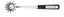 Westinghouse Cuchara Espagueti Acero Inoxidable Mango Negro WCKT0081007