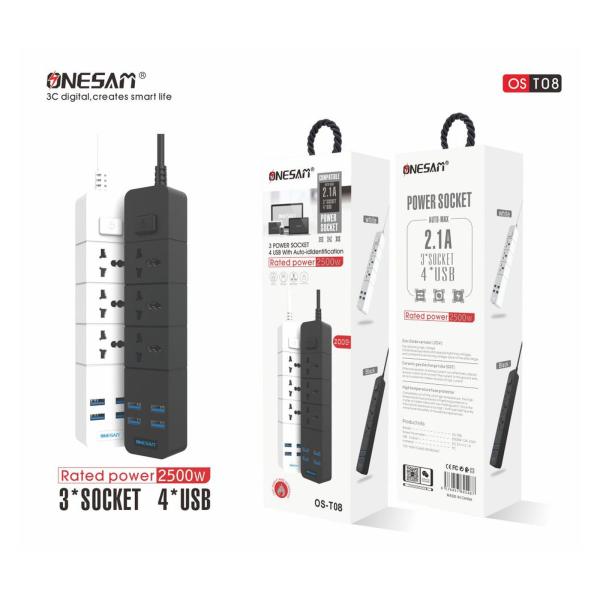 Regleta OS-T08 Onesam - Negro