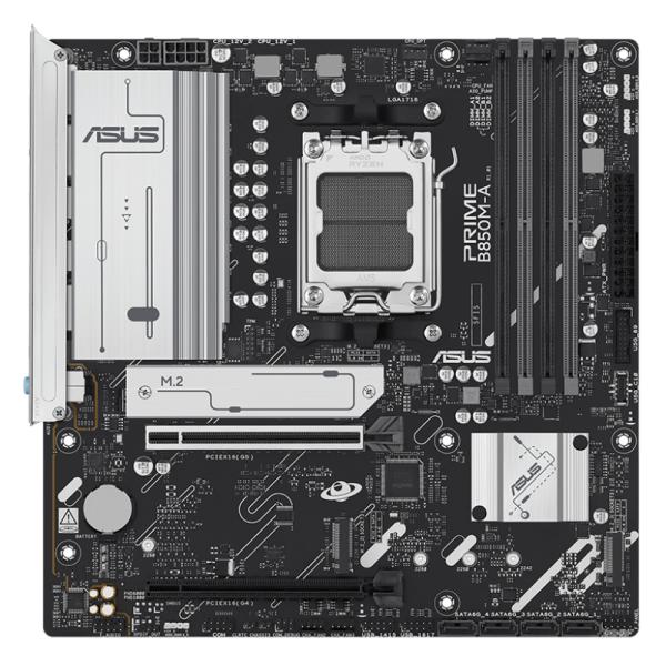 Tarjeta Madre Asus Prime B850M-A AM5 MICRO-ATX DDR5 90MB1LQ0-M0EAY0 - Negro/blanco