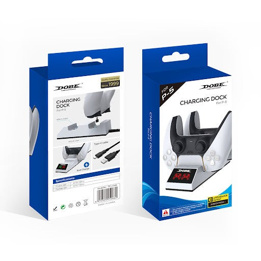 CARGADOR PARA CONTROL PLAY STATION 5 TP5-0508 DOBE BLANCO