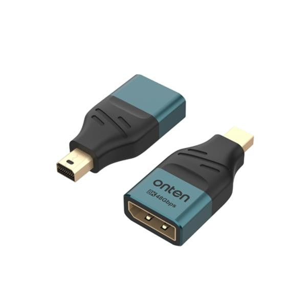 ADAPTADOR MINI DISPLAY PORT MACHO A DISPLAY PORT HEMBRA OTN-DP83 ONTEN NEGRO VERDE
