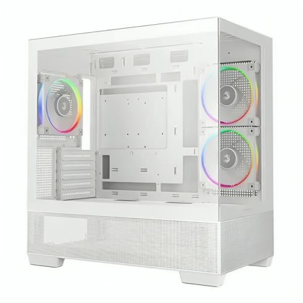 Case Argb Deepcool CG380 3F Wh Mid Tower Ventiladores 3 de 120 Mm con Panel Lateral y Frontal R-CG380-WHAGM3-G - Blanco Imagen principal del producto