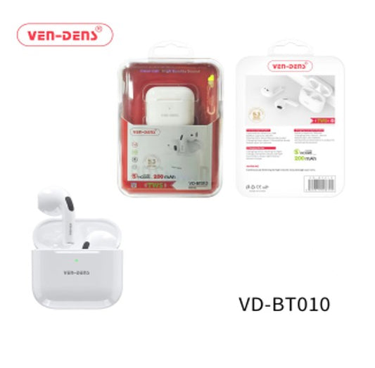 AUDIFONO MANOS LIBRES VD-BT010 VEN-DENS BLANCO