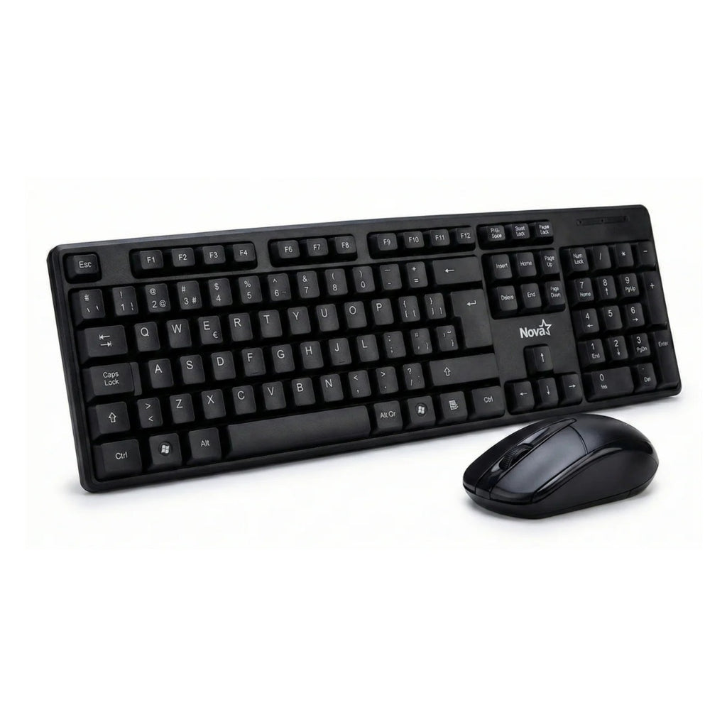 Combo teclado y mouse Nova alambrico USB membrana