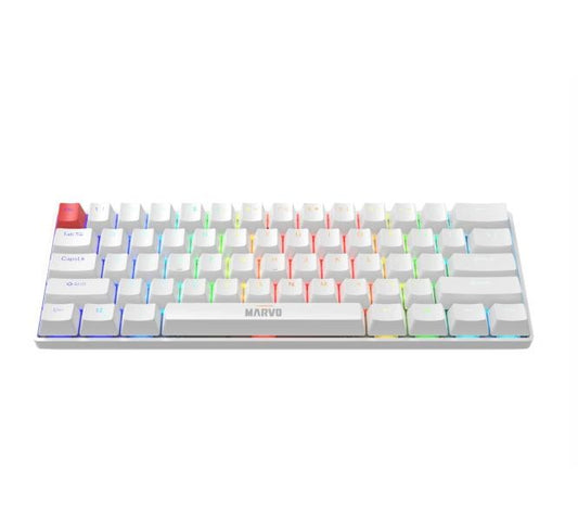 TECLADO LINEA SCORPION KG933G EN MARVO BLANCO