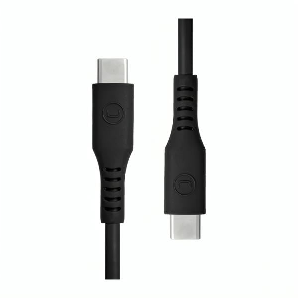 Cable Unno Tekno CB4073BK USB Tipo C a Tipo C 65W 1.5m - Negro