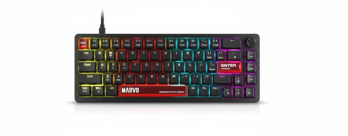 TECLADO LINEA SCORPION KG935 MARVO NEGRO