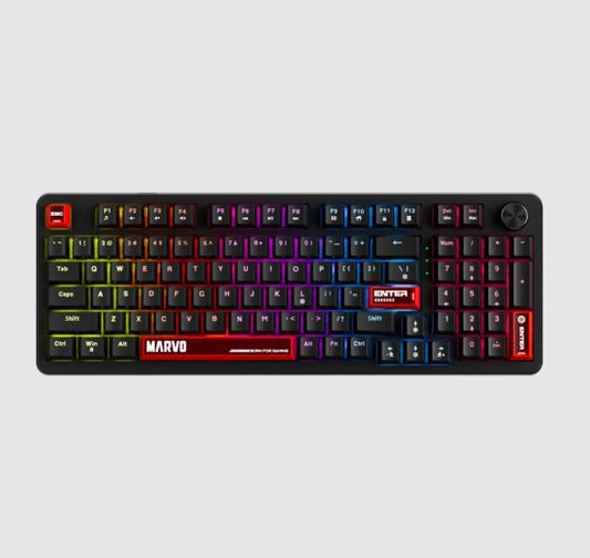 TECLADO LINEA SCORPION KG937 MARVO NEGRO