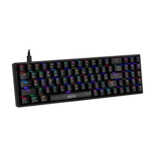 TECLADO LINEA SCORPION KG956W MARVO NEGRO NEGRO