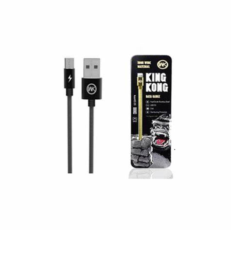 CABLE USB MICRO WDC-013 KINGKONG WK NEGRO 1M