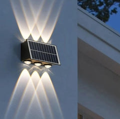 LAMPARA SOLAR YQ-W106 NEGRA LUZ RGB