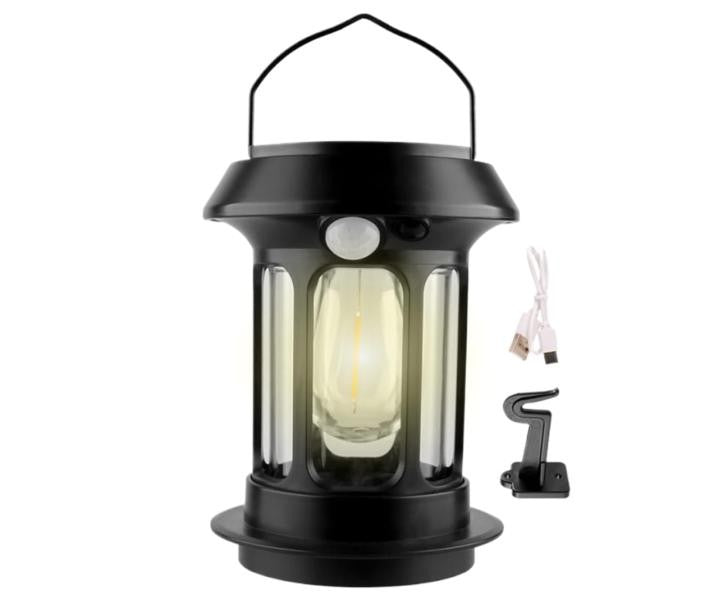 LAMPARA SOLAR PORTATIL 5808 NEGRA