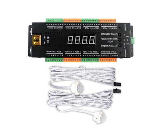 CONTROLADOR DE ILUMINACION LED PARA ESCALERA