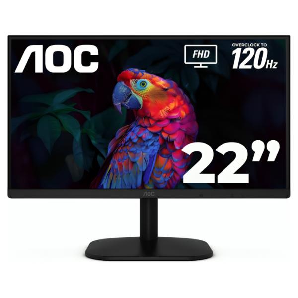 Monitor Gaming Aoc 22b35hm23 21.5" Plana Full HD 1920 X 1080 120HZ LED Adaptive Sync HDMI / VGA / 3.5mm - Negro Imagen principal del producto
