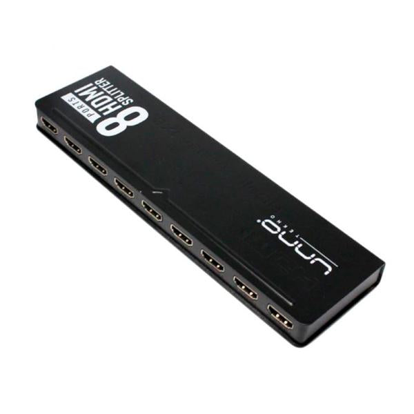 Splitter Unno Tekno HDMI 4K 8 Puertos HB1206BK - Negro