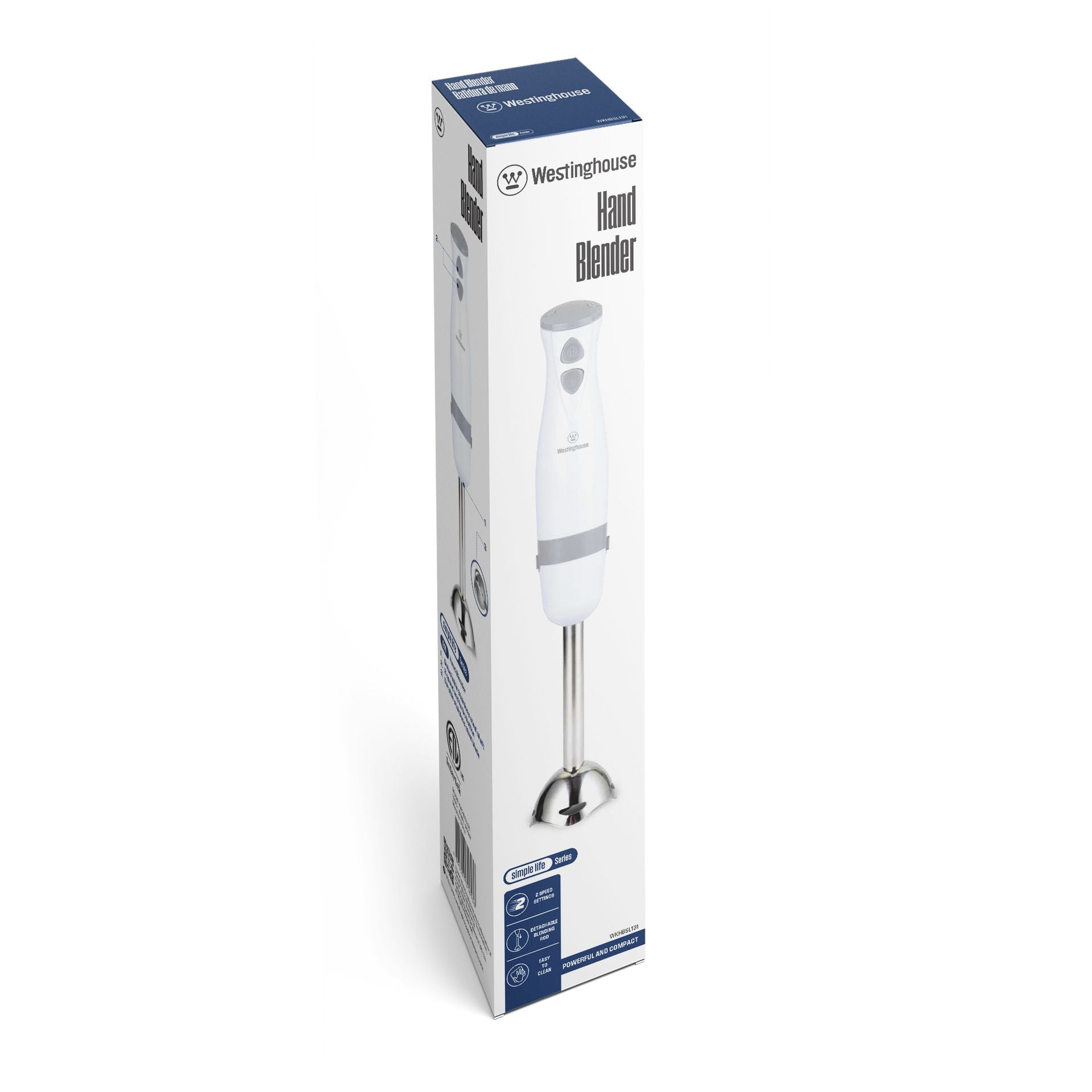 Westinghouse batidora de Inmersión 300W blanca accesorios- WKHBSL131