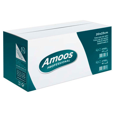 Amoos Toalla de Manos Interfoliada 21x25 Caja 20 Uds N622500.0 Imagen principal del producto