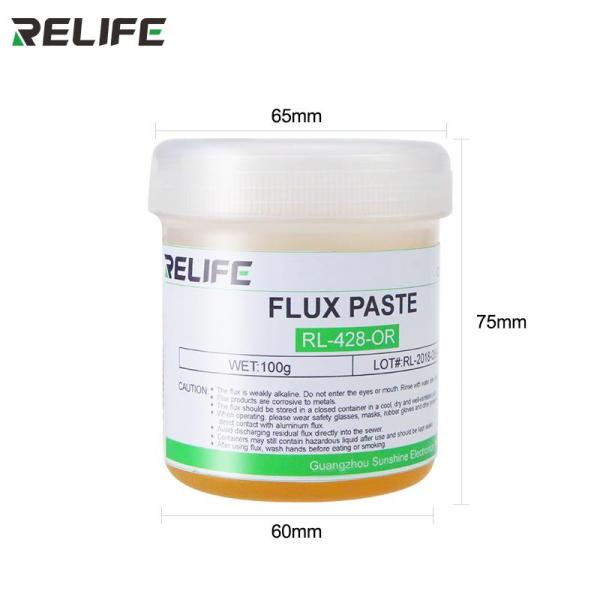 Relife Flux Pasta RL-428 OR Japonesa Para Mantenimiento Electronico 100g Imagen principal del producto