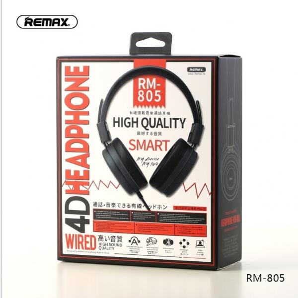 Audifonos Manos Libres RM-805 Remax - Negro