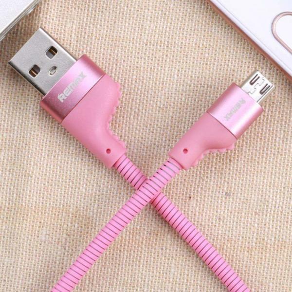 Cable USB Micro B RC-108M Camaroon - Rosado