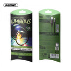 Remax Cable Lightning RC-133I Luminous Negro