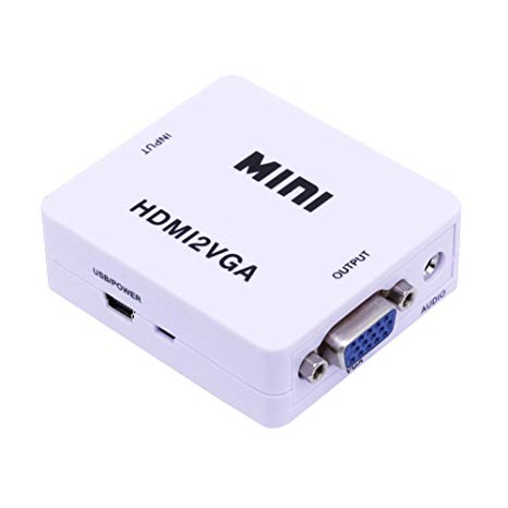 Convertidor Adaptador HDMI a VGA Caja