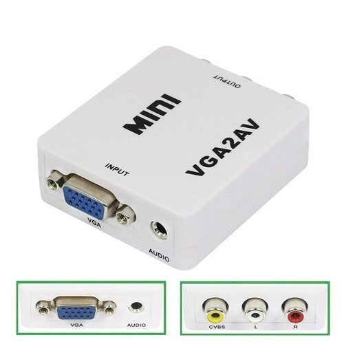 Convertidor Adaptador VGA a Rca Av Imagen principal del producto