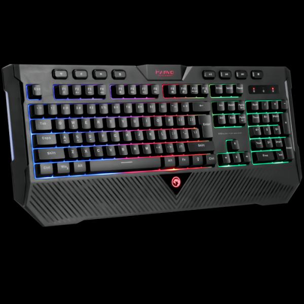 Teclado Marvo K656 Membrana Multimedia Rainbow