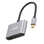 Cable Adaptador Mini Display Port a Hdmi+vga 4K 60HZ OTN-5131B Onten - Gris