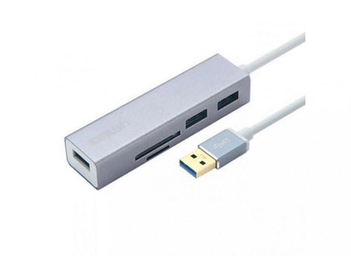 Onten Hub USB 3.0 5 Puertos + HDMI/VGA 4K OTN-5223 Gris
