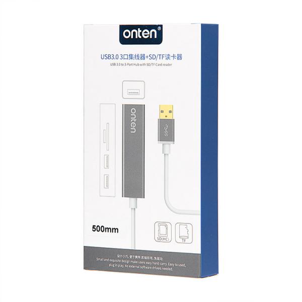 Hub USB Tipo a OTN-5223 Onten - Gris