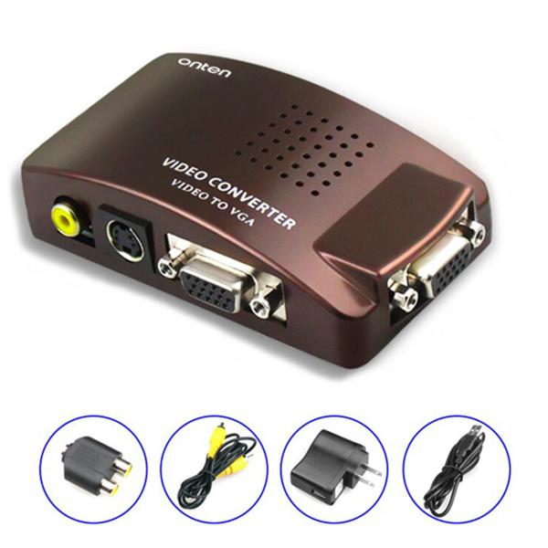 Convertidor Av Audio Video a VGA OTN-7108 Onten
