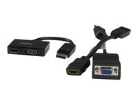 StarTech.com Adaptador DP de Audio/Vídeo para Viajes - Conversor DisplayPort a HDMI o VGA compatible con Thunderbolt - 1920x1200