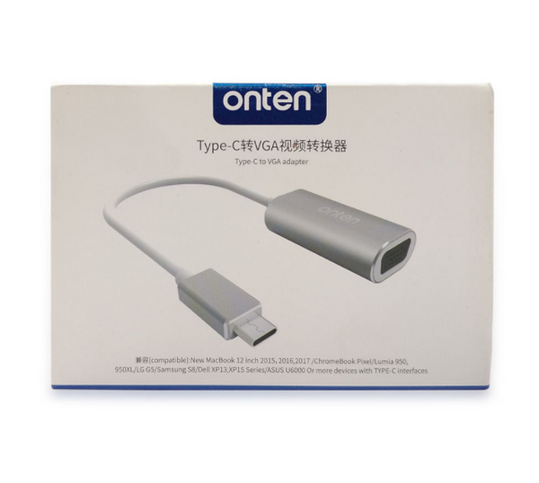 Cable Adaptador USB Tipo C a VGA OTN-9579 Onten